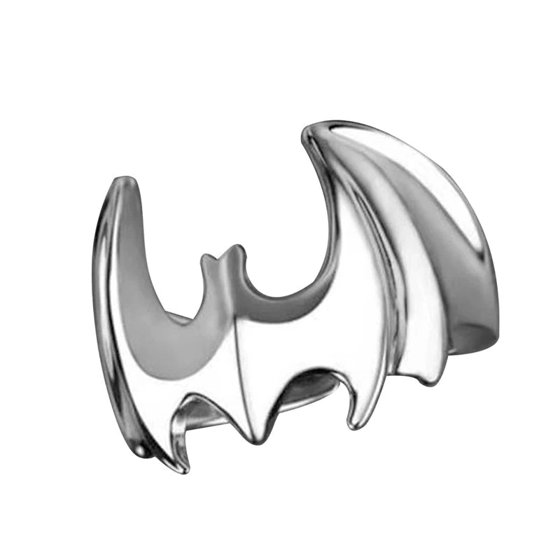 Batman Ring DC Comics Superhero Mens Ring Wings - Silver & Black - Unisex - Adjustable - That Rock Aesthetic