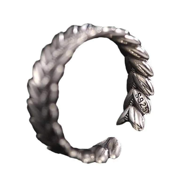 Civic Roman Crown Ring - Silver - Unisex - Adjustable - That Rock Aesthetic