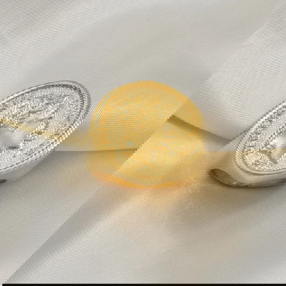 Emperor Napoleon III 1856 Gold Coin Ring Mens Signet - Gold - Unisex - That Rock Aesthetic