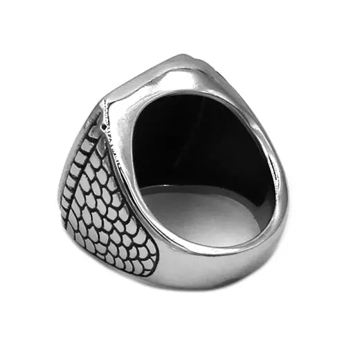 Flag of Texas Mens Signet Ring USA - Stainless Steel Silver - Unisex - That Rock Aesthetic