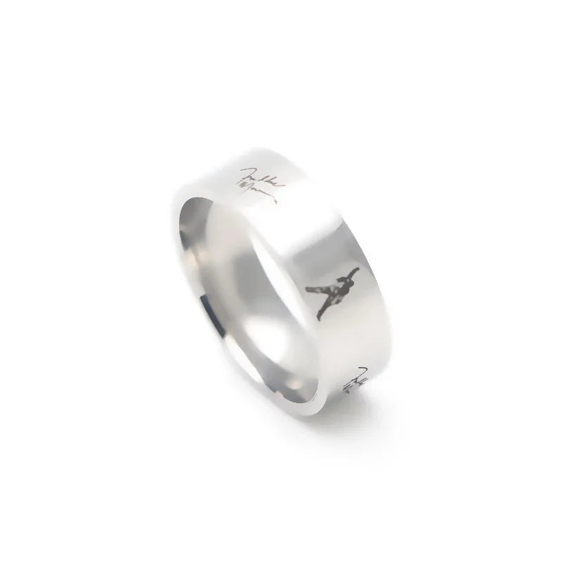 Freddie Mercury Queen Ring Signature Rock Band Music Ring - Stainless Steel Silver & Black - Unisex - That Rock Aesthetic