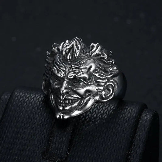 Grinning Joker #2 DC Comics Superhero Mens Batman Ring - Silver - Unisex - That Rock Aesthetic