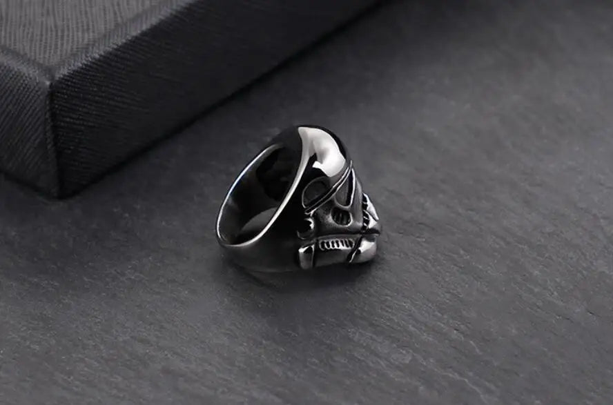 Stormtrooper Star Wars Mens Ring Movie - Stainless Steel Silver - Unisex