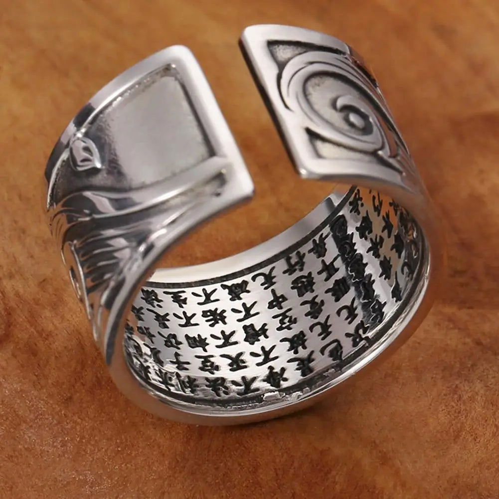 Japanese Koi Fish Ring Mens - Silver - Unisex - Adjustable - That Rock Aesthetic