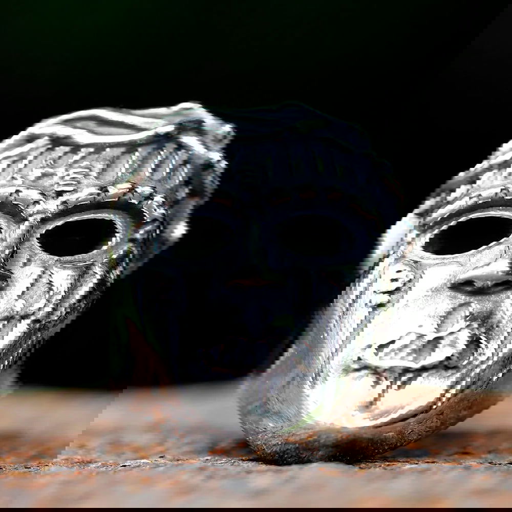 Joey Jordison Mask #2 Slipknot Ring - Stainless Steel Silver - Unisex - That Rock Aesthetic