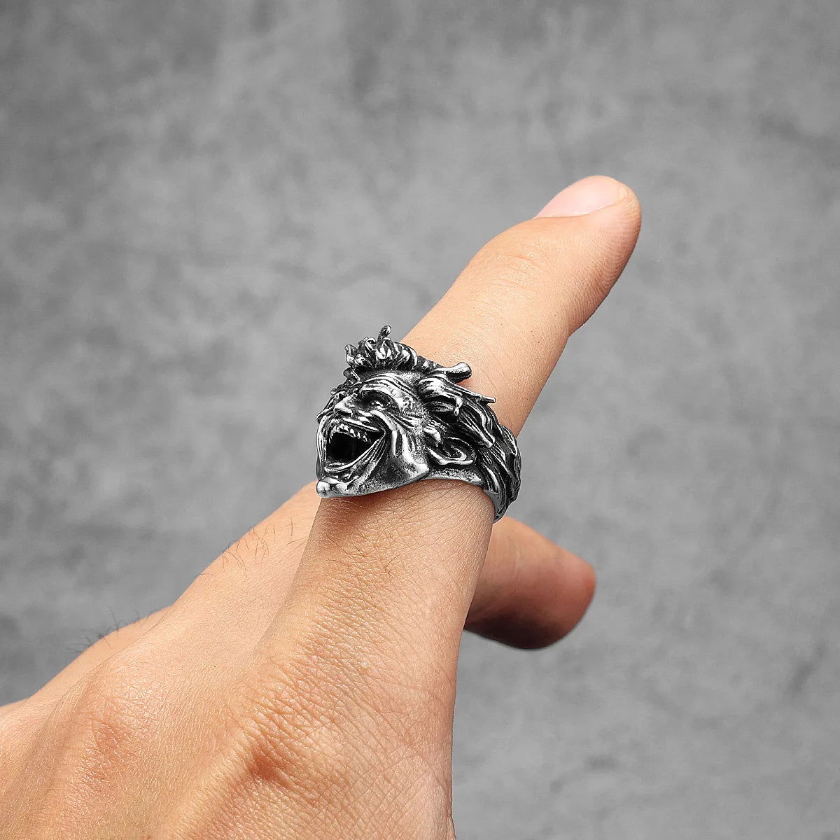 Laughing Joker Ring #3 DC Comics Superhero Mens Batman Ring - Stainless Steel Silver - Unisex - That Rock Aesthetic