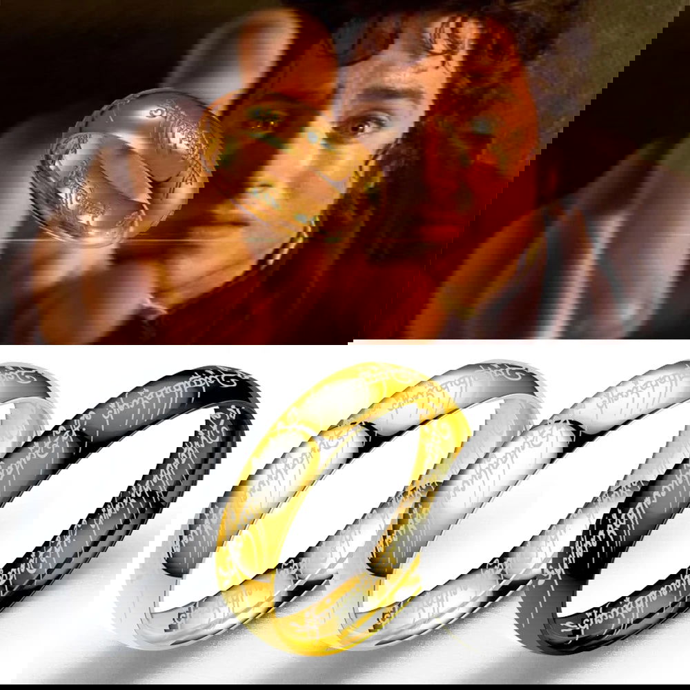 Lord of the Rings The One Ring - Stainless Steel Gold, Silver & Black - Unisex - That Rock Aesthetic