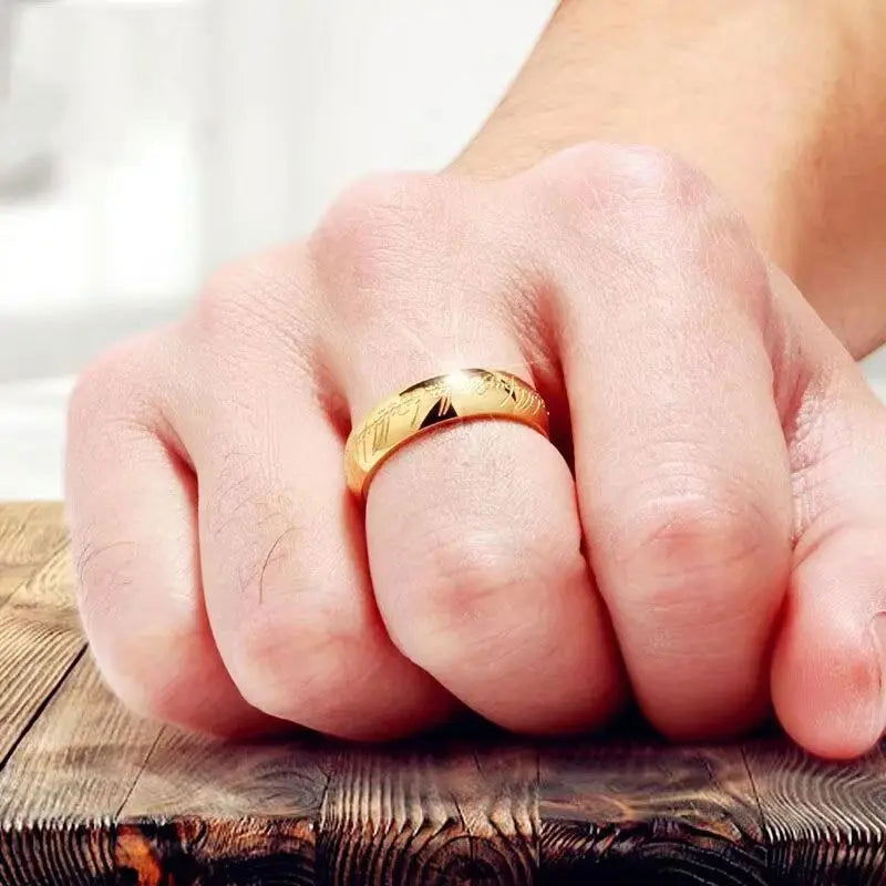 Lord of the Rings The One Ring - Stainless Steel Gold, Silver & Black - Unisex - That Rock Aesthetic