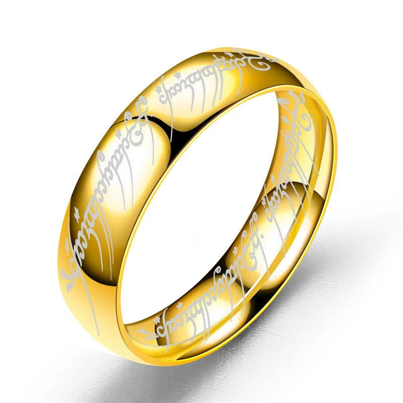 Lord of the Rings The One Ring - Stainless Steel Gold, Silver & Black - Unisex - That Rock Aesthetic