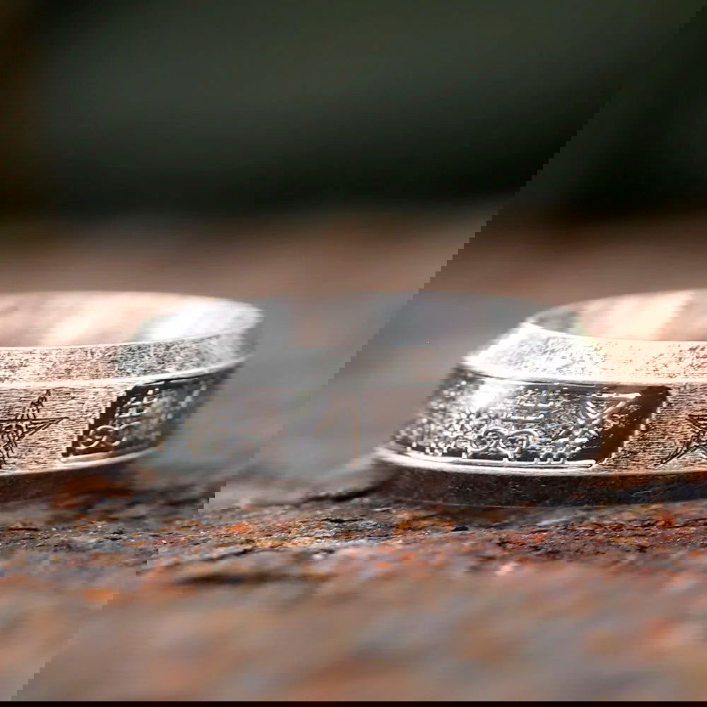 Pentagram Satanic Ring Mens Devil Lucifer - Stainless Steel Silver - Unisex - That Rock Aesthetic