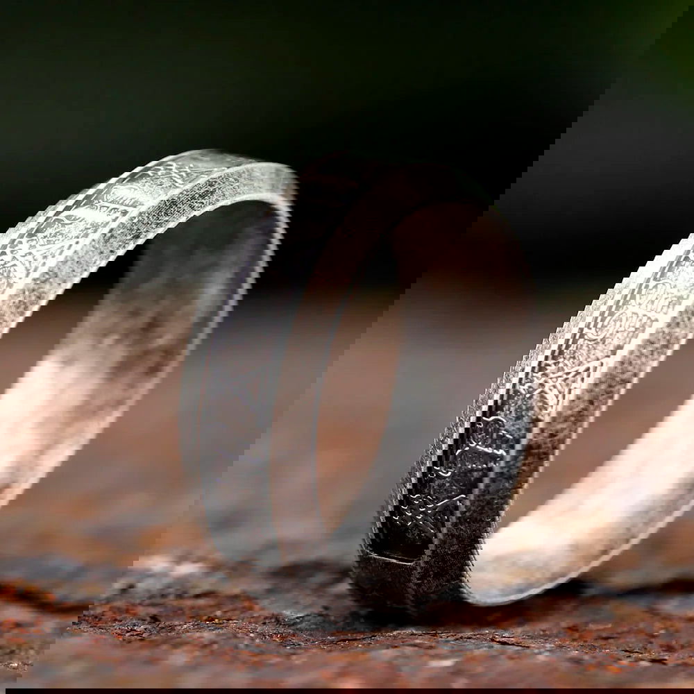 Pentagram Satanic Ring Mens Devil Lucifer - Stainless Steel Silver - Unisex - That Rock Aesthetic