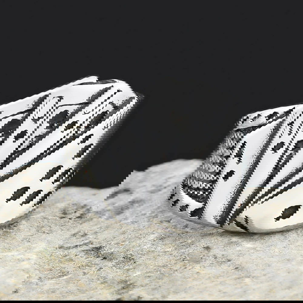Poker Ring Mens Deck of Playing Cards - Stainless Steel Silver - Unisex - That Rock Aesthetic