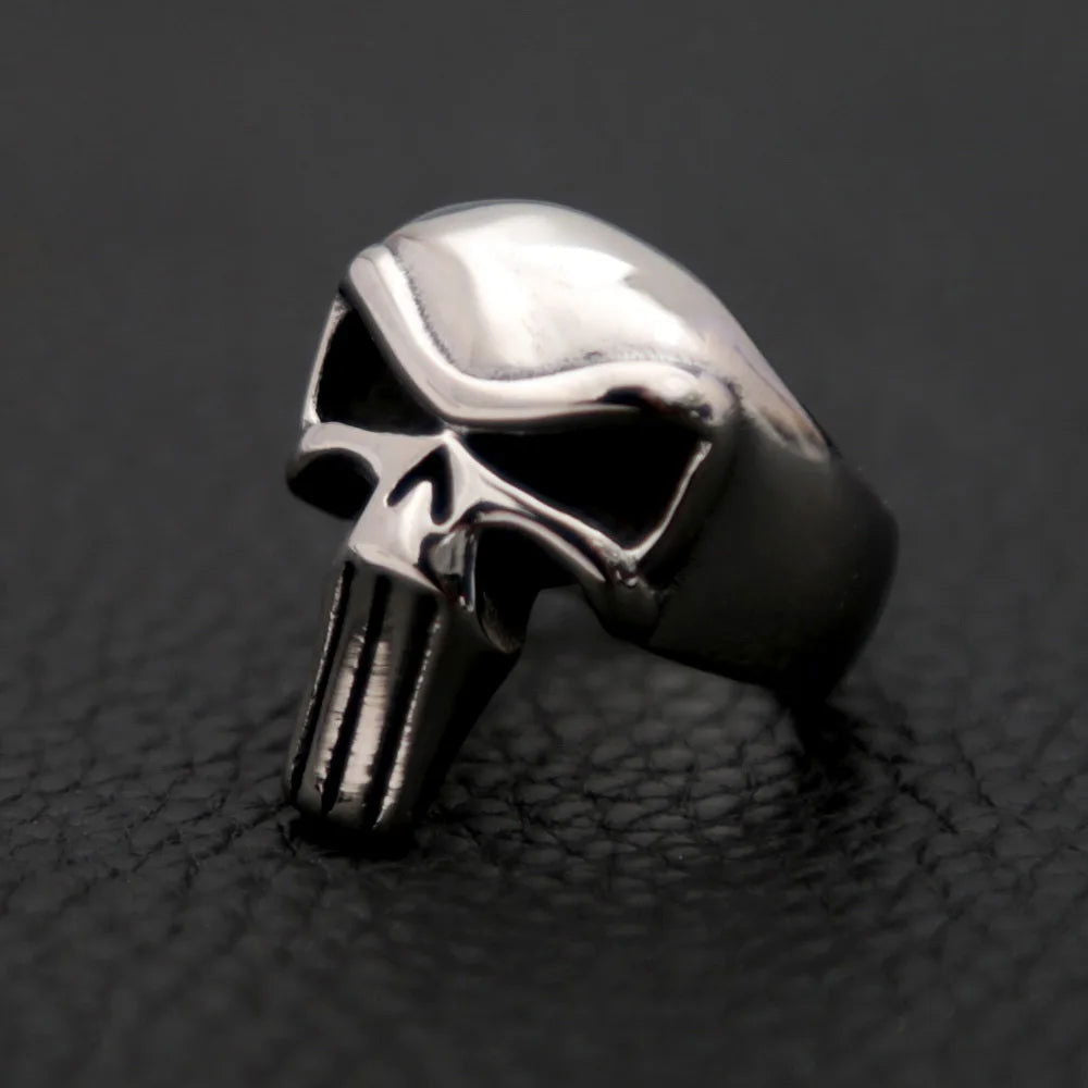 Punisher Skull Superhero Mens Marvel Ring - Stainless Steel Silver - Unisex - That Rock Aesthetic