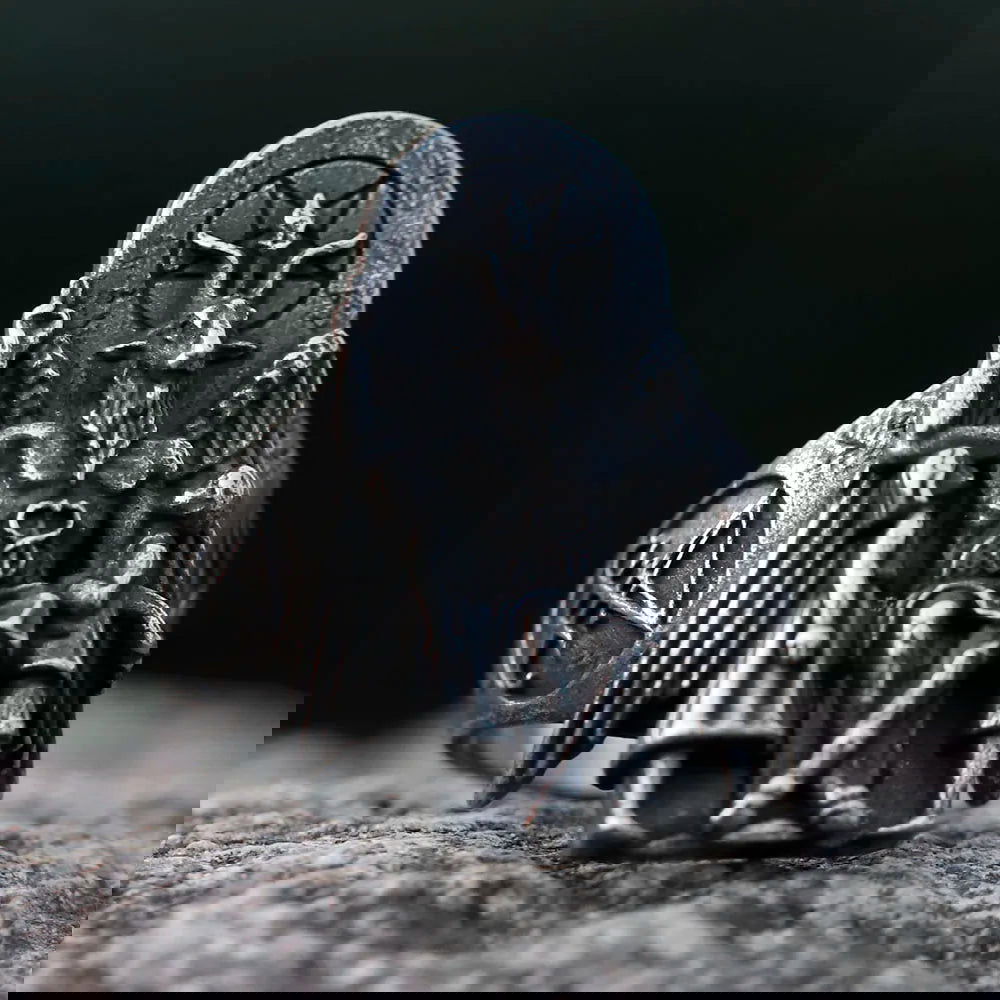 Satanic Throne of Baphomet Ring Mens - Stainless Steel Silver - Unisex - That Rock Aesthetic