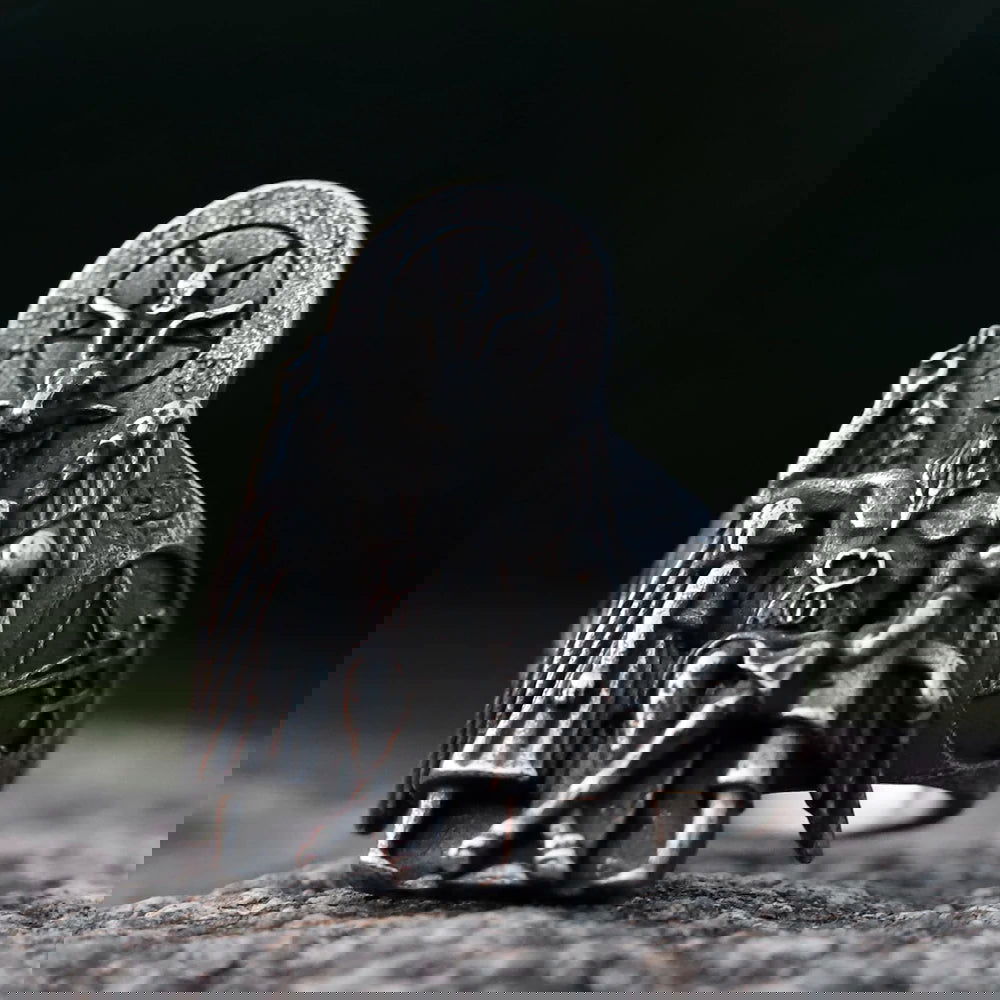 Satanic Throne of Baphomet Ring Mens - Stainless Steel Silver - Unisex - That Rock Aesthetic