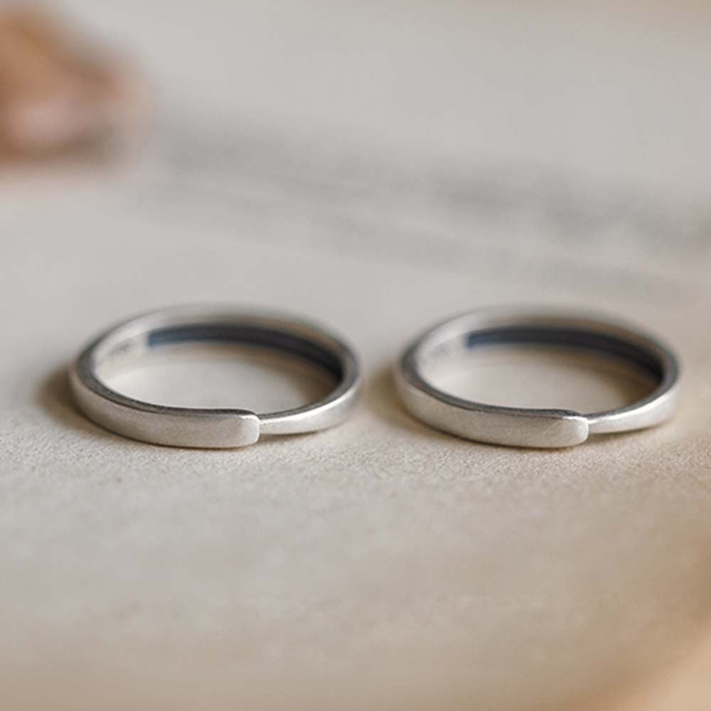 Shooting Star Boho Sun and Moon Rings Set - Silver - Unisex - That Rock Aesthetic