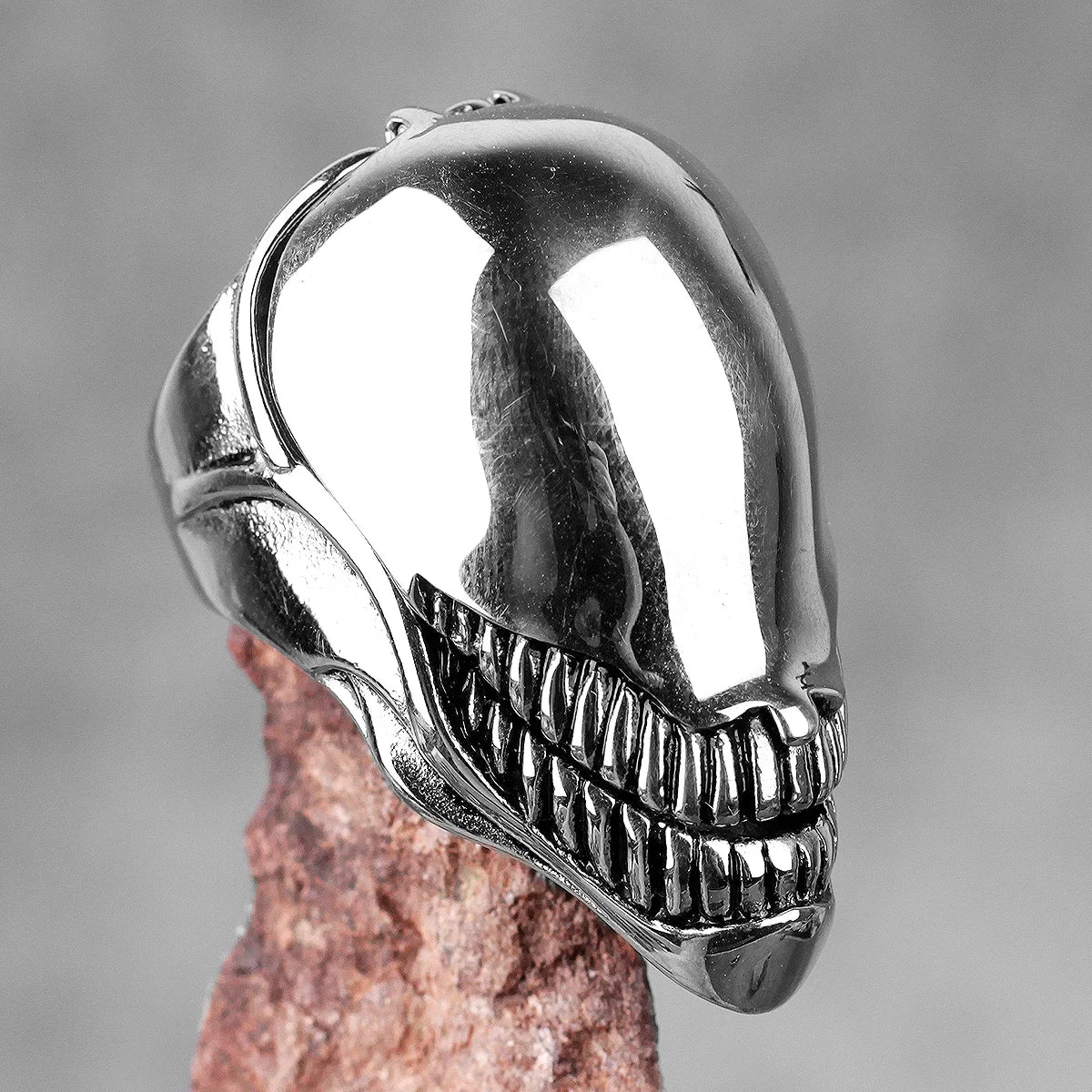 Venom Superhero Mens Spiderman Marvel Ring - Stainless Steel Silver - Unisex - That Rock Aesthetic