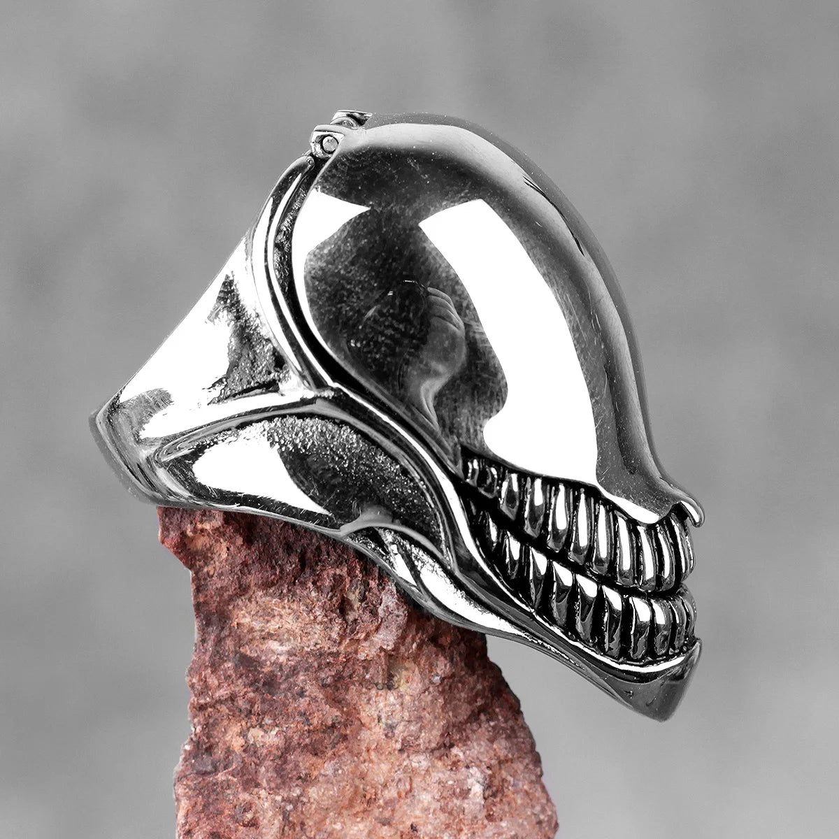 Venom Superhero Mens Spiderman Marvel Ring - Stainless Steel Silver - Unisex - That Rock Aesthetic