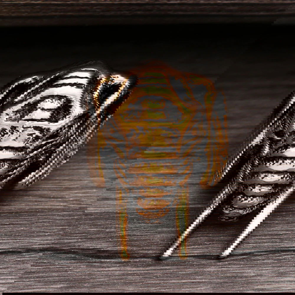 Wild African Elephant Ring Mens - Stainless Steel Silver & Gold - Unisex - That Rock Aesthetic