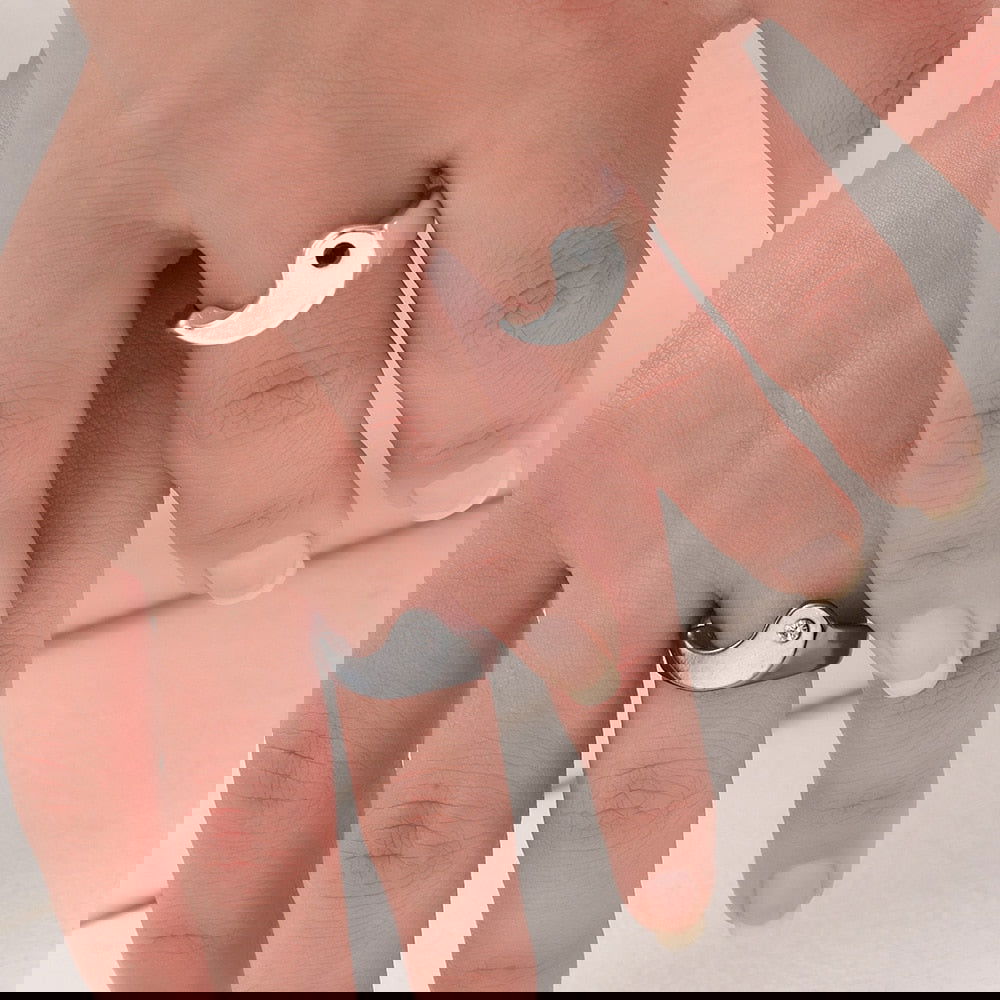 Matching Yin Yang Ring Set for Couples - Silver - Unisex - That Rock Aesthetic