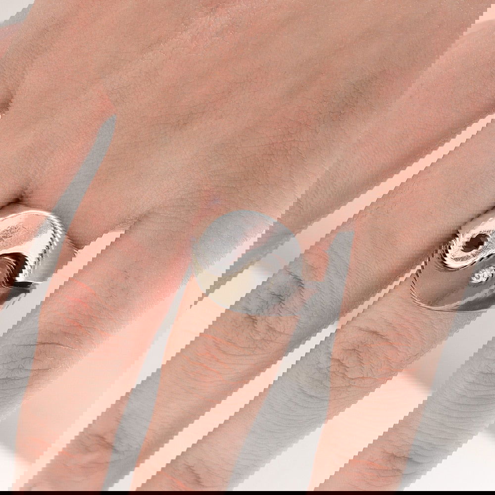 Matching Yin Yang Ring Set for Couples - Silver - Unisex - That Rock Aesthetic