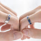 2x Vincent Van Gogh Starry Night Ring Couples Set - 925 Sterling Silver - Unisex - Adjustable - That Rock Aesthetic