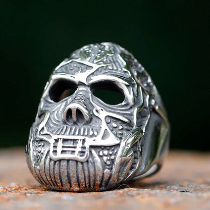 Alessandro Venturella Mask Slipknot Ring - Stainless Steel Silver - Unisex - That Rock Aesthetic