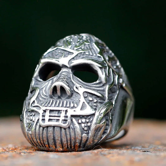 Alessandro Venturella Mask Slipknot Ring - Stainless Steel Silver - Unisex - That Rock Aesthetic