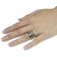 Triangle All-Seeing Eye of Providence Ring Mens - Illuminati / Eye of God - Silver & Gold - Unisex - Adjustable - That Rock Aesthetic