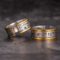 Ancient Egyptian Ring Mens Ankh Gold Eye of Horus Ring - Unisex - Adjustable - That Rock Aesthetic