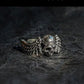 Angel Wing Skull Ring Mens - Silver - Unisex - Adjustable - That Rock Aesthetic