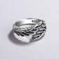 Angel Wings Ring Mens - 925 Sterling Silver - Unisex - Adjustable - That Rock Aesthetic