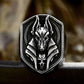 Anubis Ring Ancient Egyptian Mens Skull - Stainless Steel Silver - Unisex - That Rock Aesthetic