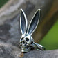 Bunny Rabbit Skull Ring - Stainless Steel Silver - Unisex - That Rock Aesthetic