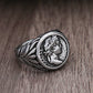Caesar Ancient Rome Mens Signet Roman Coin Ring - Stainless Steel Silver & Gold - Unisex - That Rock Aesthetic