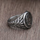 Caesar Ancient Rome Mens Signet Roman Coin Ring - Stainless Steel Silver & Gold - Unisex - That Rock Aesthetic