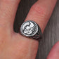 Caesar Ancient Rome Mens Signet Roman Coin Ring - Stainless Steel Silver & Gold - Unisex - That Rock Aesthetic
