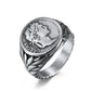 Caesar Ancient Rome Mens Signet Roman Coin Ring - Stainless Steel Silver & Gold - Unisex - That Rock Aesthetic