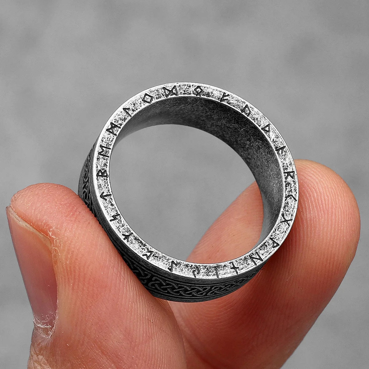 Celtic Knot Ring Collection - Stainless Steel Silver & Black Spinner - Unisex - That Rock Aesthetic
