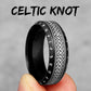 Celtic Knot Ring Collection - Stainless Steel Silver & Black Spinner - Unisex - That Rock Aesthetic