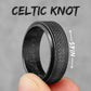 Celtic Knot Ring Collection - Stainless Steel Silver & Black Spinner - Unisex - That Rock Aesthetic