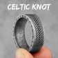 Celtic Knot Ring Collection - Stainless Steel Silver & Black Spinner - Unisex - That Rock Aesthetic