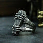 Coffin Zombie Horror Mens Halloween Ring - Silver & Gold - Unisex - Adjustable - That Rock Aesthetic