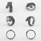 Coiled Mens Snake Ring - Stainless Steel Silver - Unisex - That Rock Aesthetic