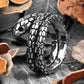Coiled Mens Snake Ring - Stainless Steel Silver - Unisex - That Rock Aesthetic