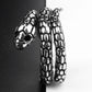 Coiled Mens Snake Ring - Stainless Steel Silver - Unisex - That Rock Aesthetic