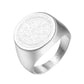 Compass Mens Gold Signet Ring - Stainless Steel Silver, Gold & Black - Unisex - That Rock Aesthetic
