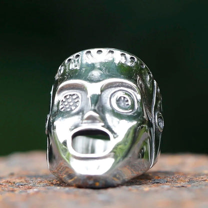 Corey Taylor Mask #4 Slipknot Ring - Stainless Steel Silver - Unisex - That Rock Aesthetic