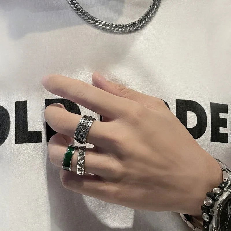 Cosmic Boho Star Ring - 925 Sterling Silver - Unisex - Adjustable - That Rock Aesthetic