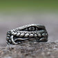 Crocodile Eye Ring Mens - Stainless Steel Silver - Unisex - That Rock Aesthetic